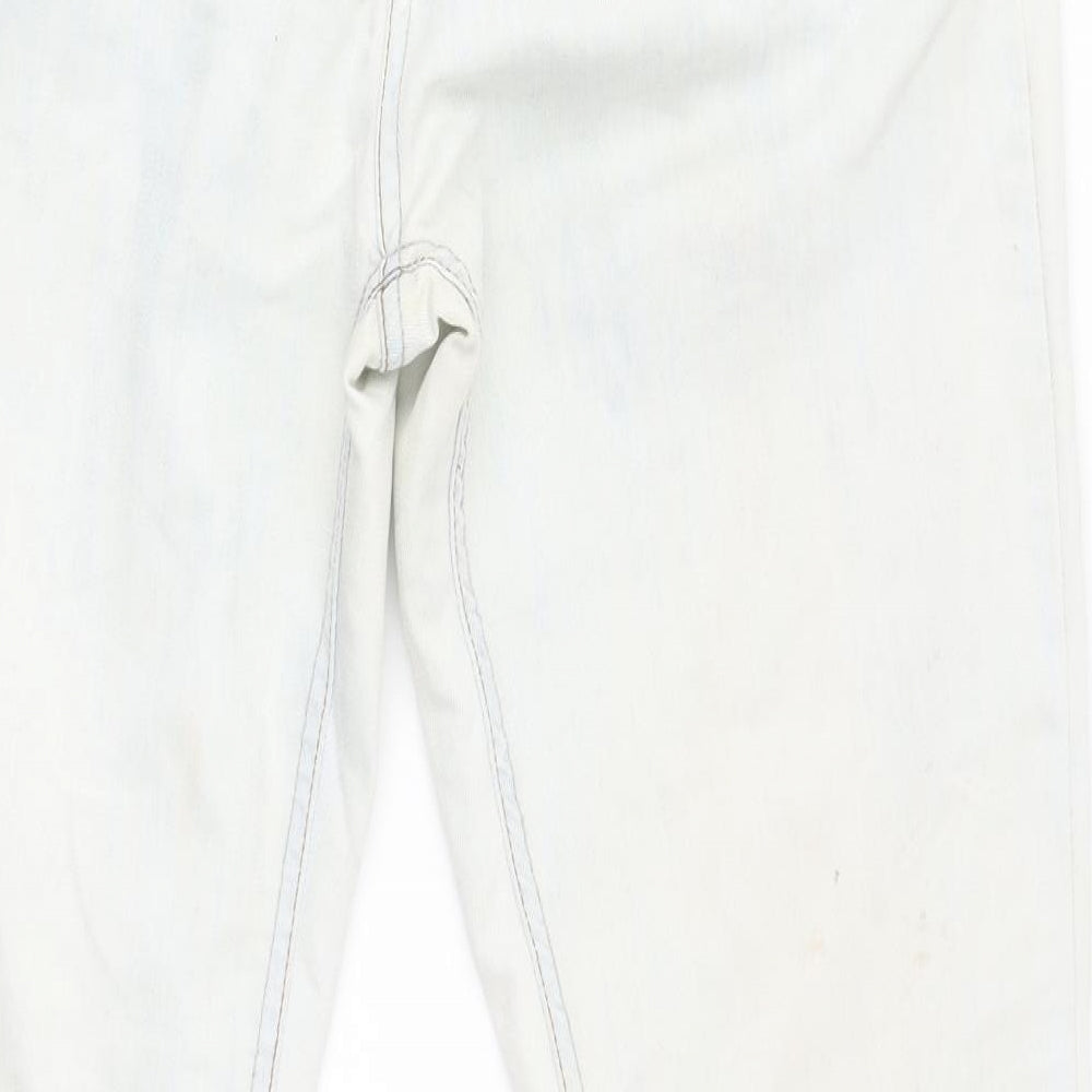 yesyes Womens White   Skinny Jeans Size 12 L26 in