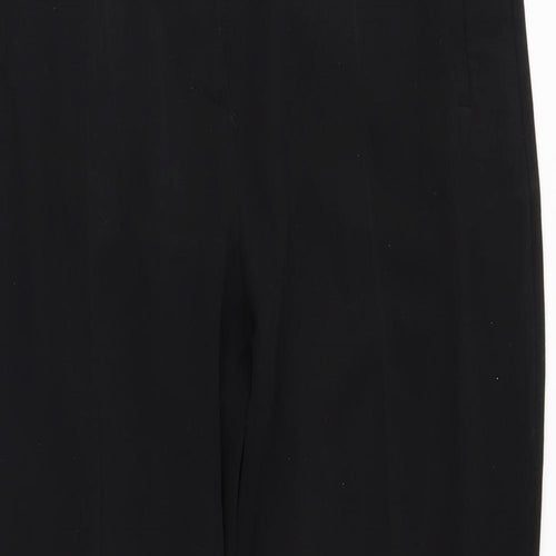 M&S Womens Black   Trousers  Size 12 L26 in