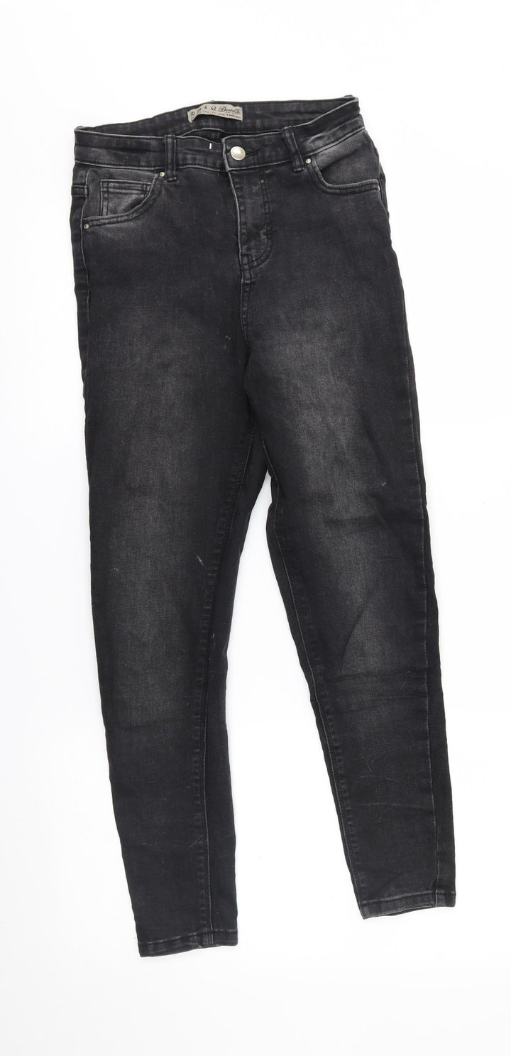 denim co Womens Black   Straight Jeans Size 10 L25 in