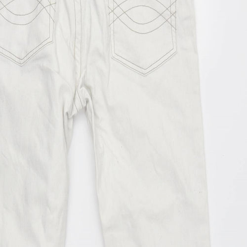 denim co Womens White   Straight Jeans Size 12 L25 in