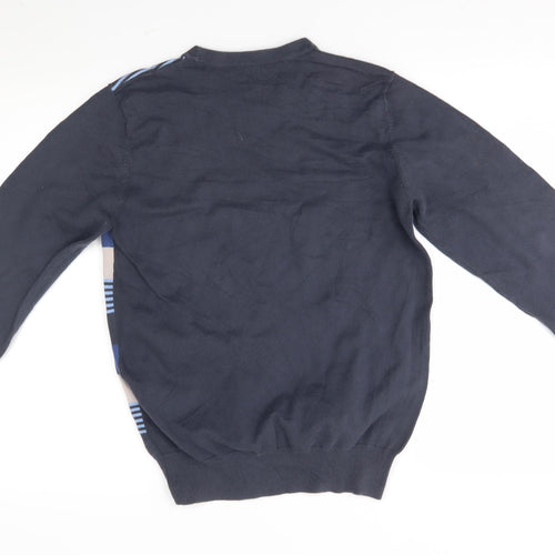 Burton Mens Grey Striped  Pullover Jumper Size S