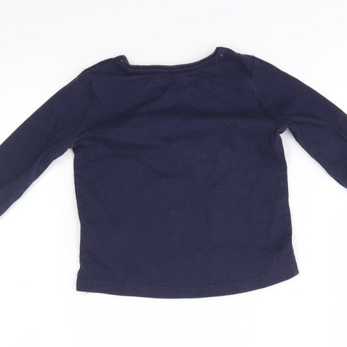 Primark Girls Blue   Basic T-Shirt Size 18-24 Months  - stay awesome