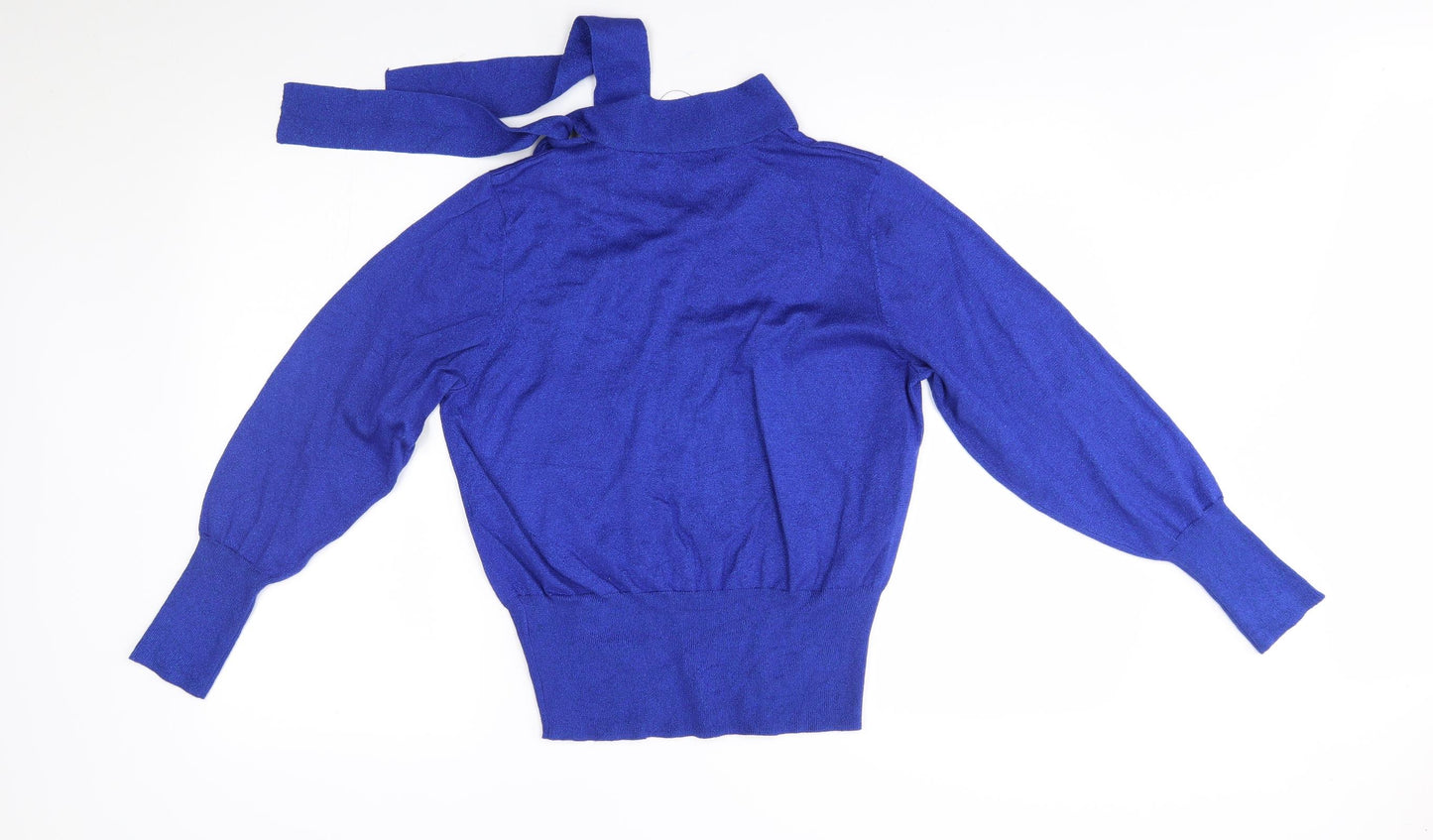M&S Womens Blue   Pullover Jumper Size 14  - sash