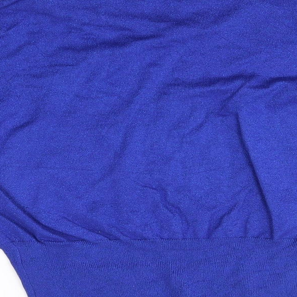 M&S Womens Blue   Pullover Jumper Size 14  - sash