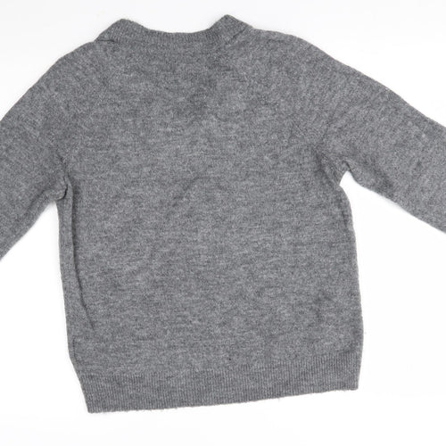 H&M Mens Grey   Pullover Jumper Size XS