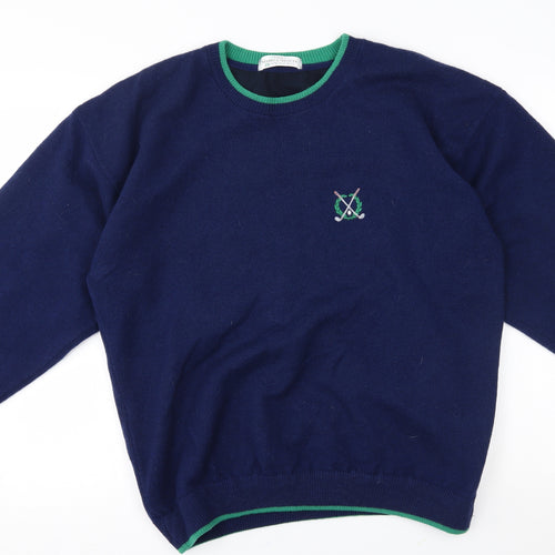 M&S Mens Blue   Pullover Jumper Size S