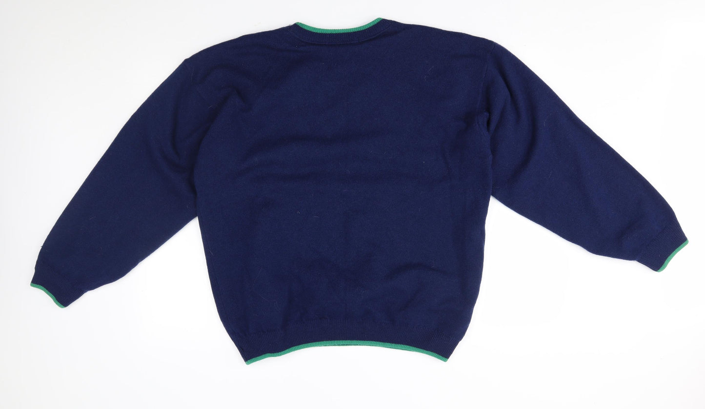 M&S Mens Blue   Pullover Jumper Size S
