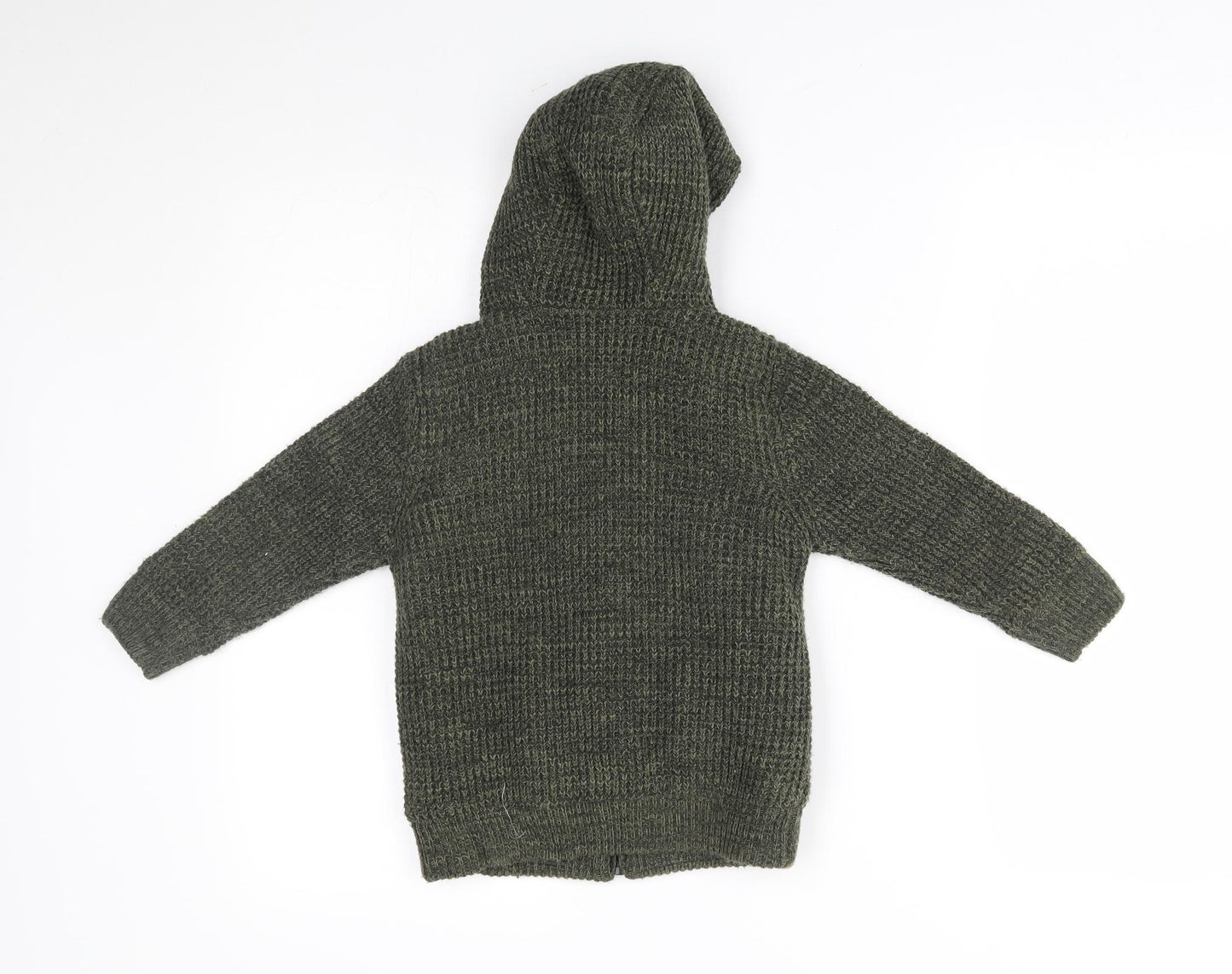 TU Boys Green   Full Zip Hoodie Size 4 Years  -