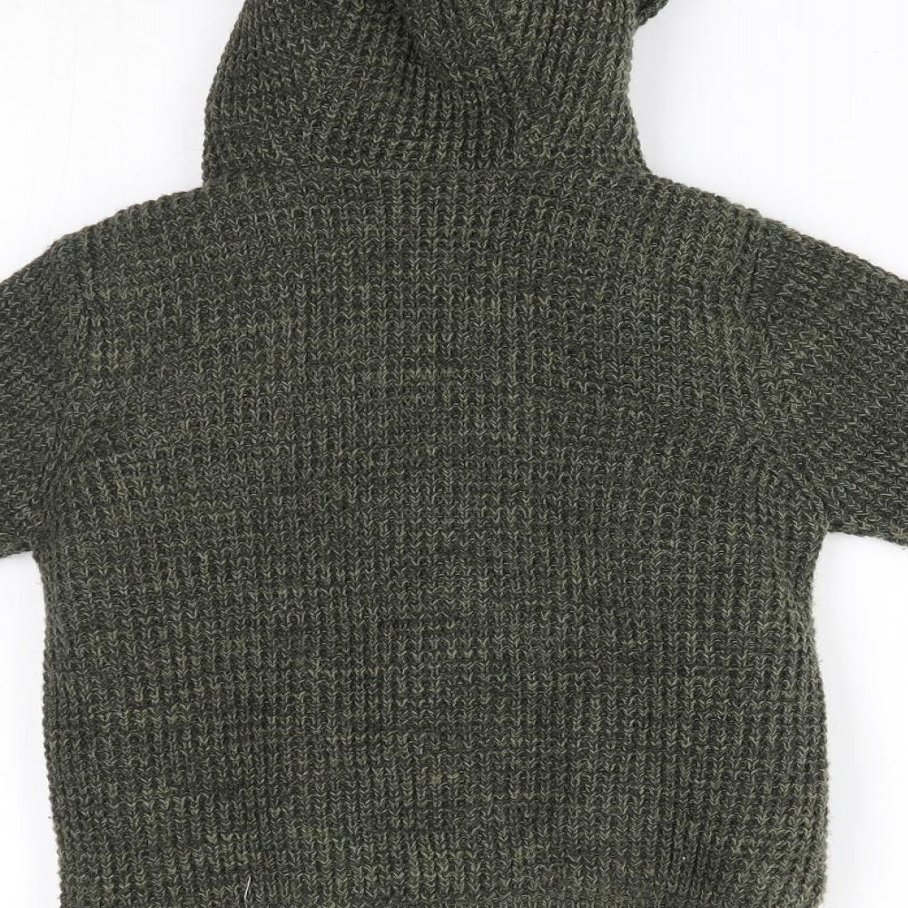 TU Boys Green   Full Zip Hoodie Size 4 Years  -