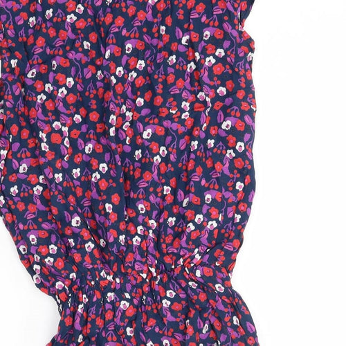 New Look Womens Purple Floral  Basic Blouse Size 14