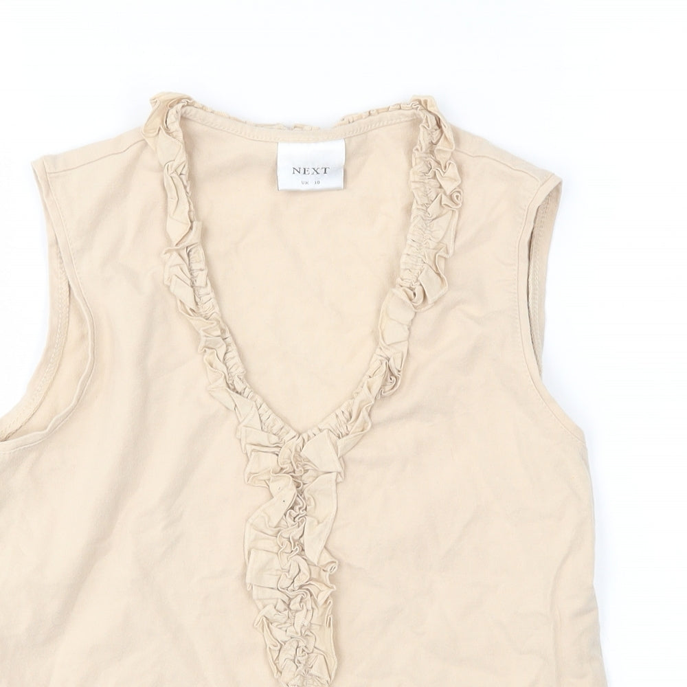 NEXT Womens Beige   Basic Tank Size 10