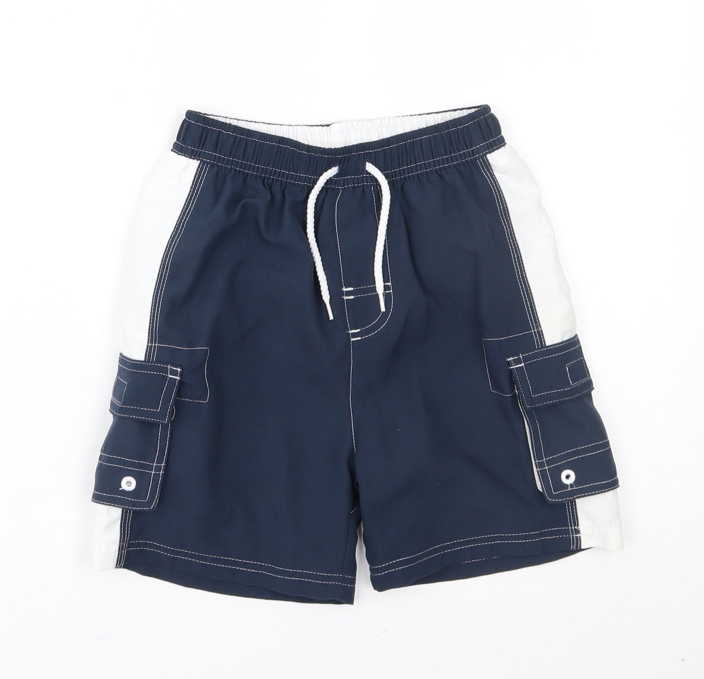 George Boys Blue   Cargo Shorts Size 4-5 Years