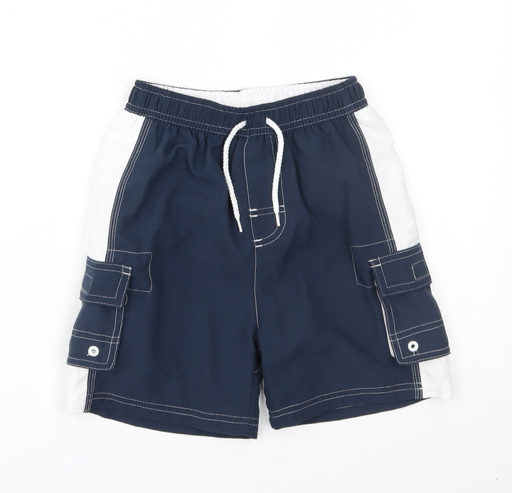 George Boys Blue   Cargo Shorts Size 4-5 Years
