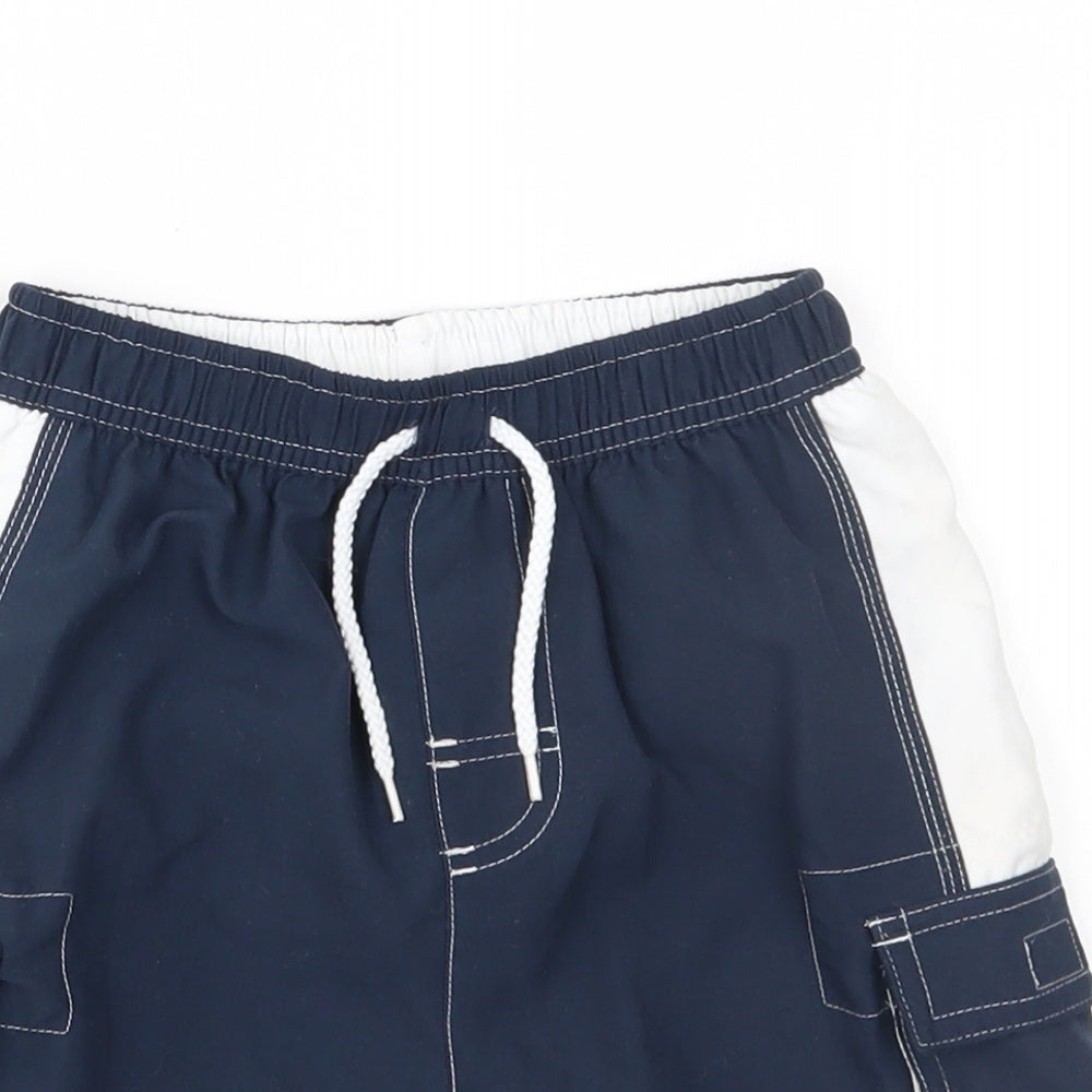 George Boys Blue   Cargo Shorts Size 4-5 Years
