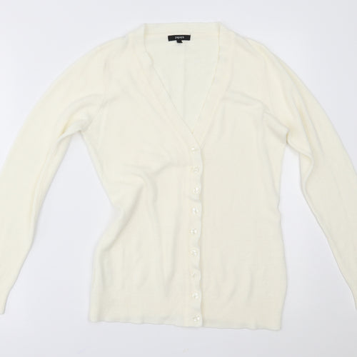 Papaya Womens Ivory   Cardigan Jumper Size 10