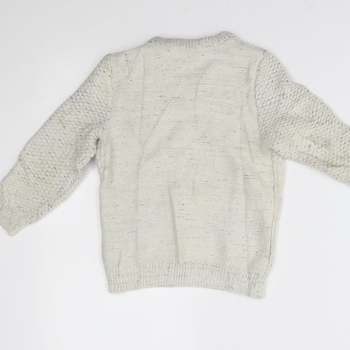 F&F Boys Grey   Pullover Jumper Size 4-5 Years