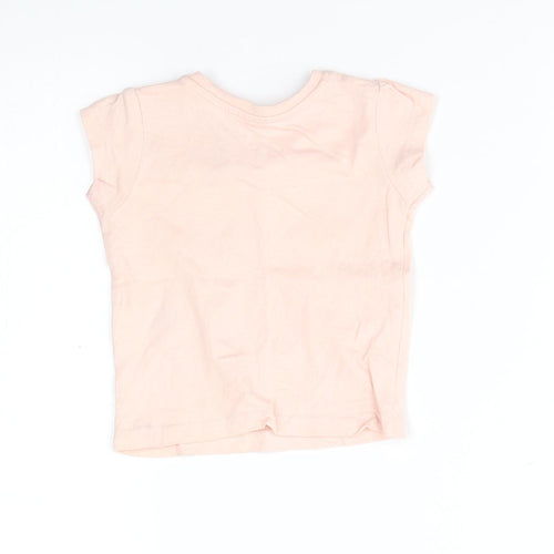 Primark Girls Pink   Basic T-Shirt Size 0-3 Months
