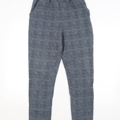 Preworn Womens Blue Animal Print  Jogger Leggings  L28 in