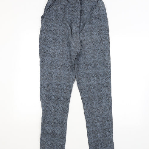 Preworn Womens Blue Animal Print  Jogger Leggings  L28 in
