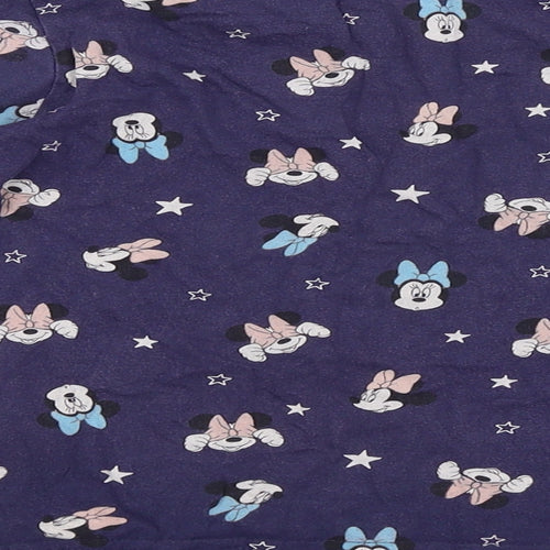 Disney Womens Purple Animal Print   Pyjama Top   - MINNIE MOUSE