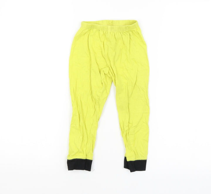 Ultimate Kids Boys Yellow Colourblock Pyjama Pants Size 3-4 Years