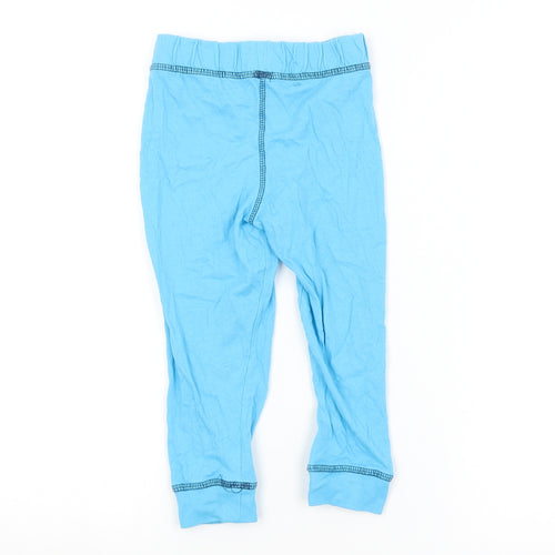 Preworn Boys Blue Colourblock   Pyjama Pants Size 3-4 Years