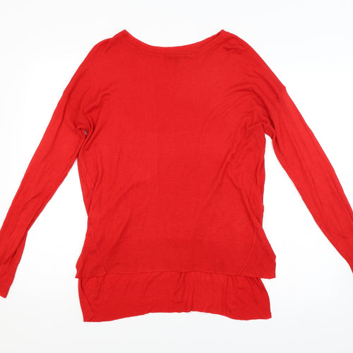 New Look Womens Red   Pullover Jumper Size 10
