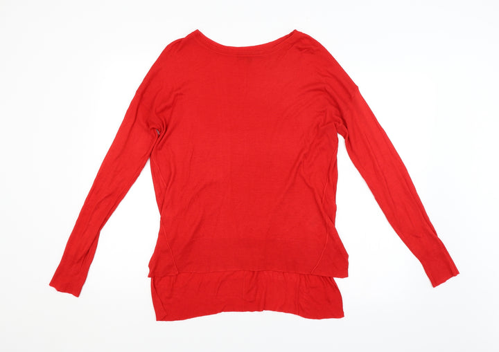 New Look Womens Red   Pullover Jumper Size 10