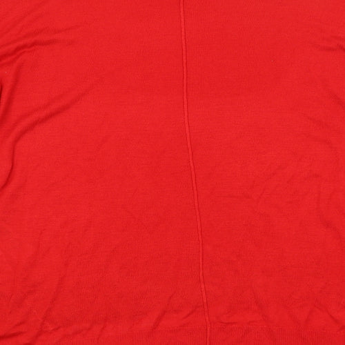 New Look Womens Red   Pullover Jumper Size 10