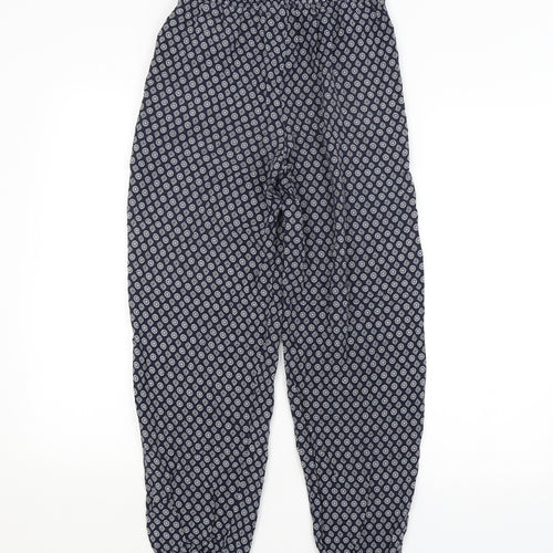 Atmosphere Womens Blue Argyle/Diamond  Bloomer Trousers Size 10 L26 in
