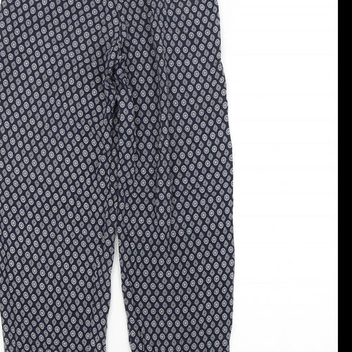 Atmosphere Womens Blue Argyle/Diamond  Bloomer Trousers Size 10 L26 in