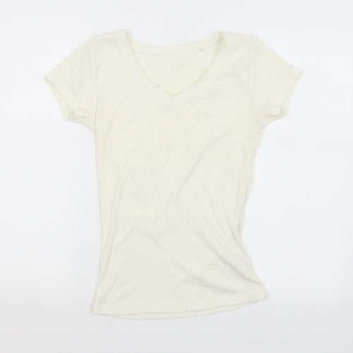 George Womens White   Basic Blouse Size 8