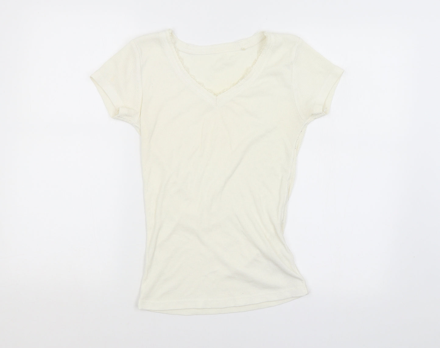 George Womens White   Basic Blouse Size 8