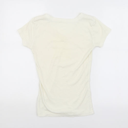 George Womens White   Basic Blouse Size 8