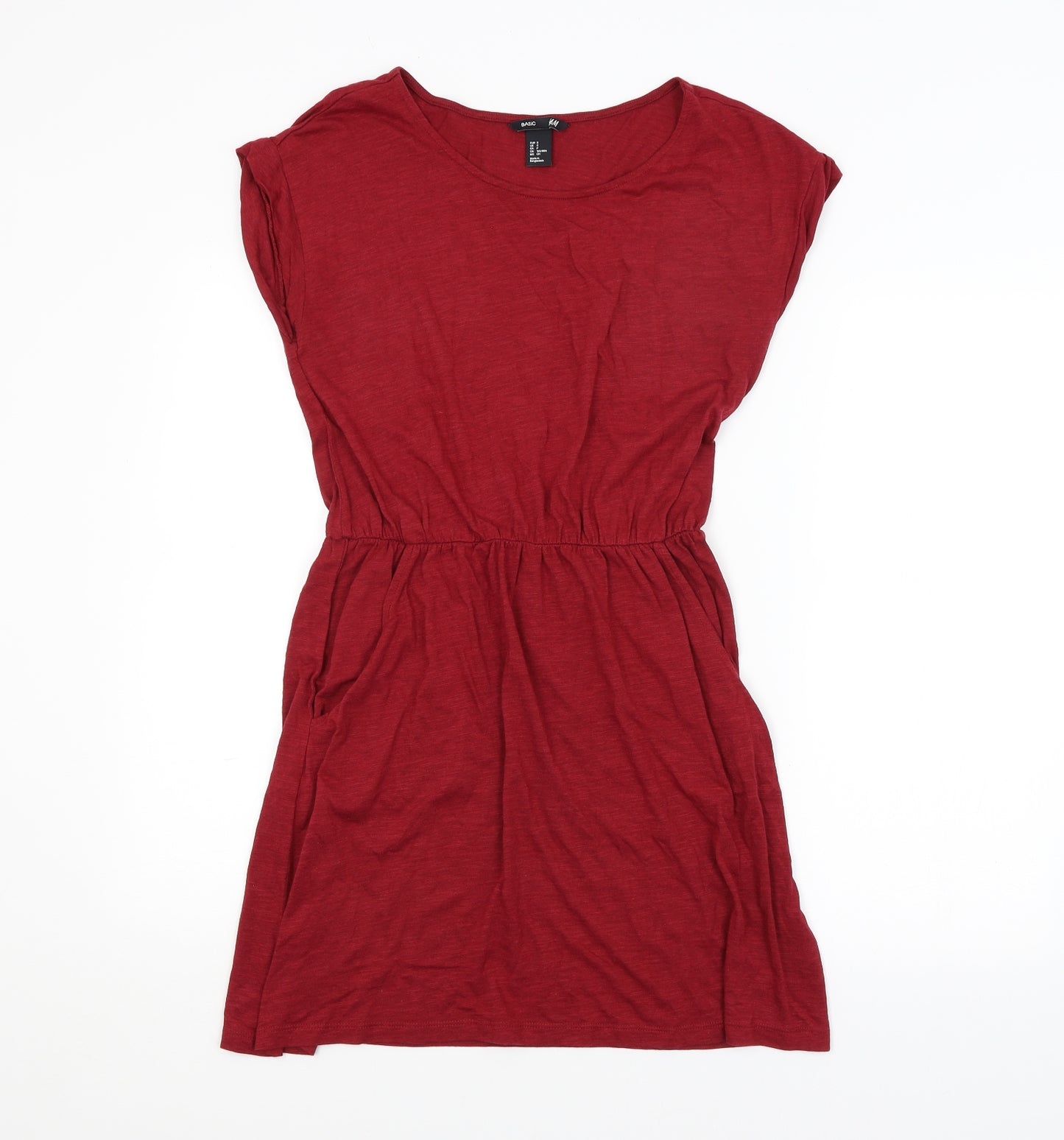 H&M Womens Red   T-Shirt Dress  Size S