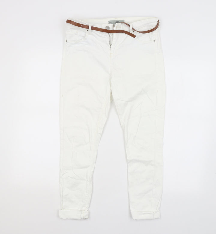 Topshop Womens White Straight Jeans Size 30 in L30 in