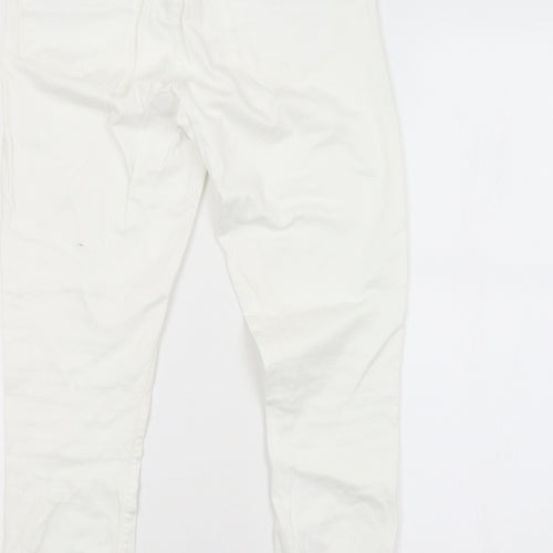 Topshop Womens White   Straight Jeans Size 30 in L30 in