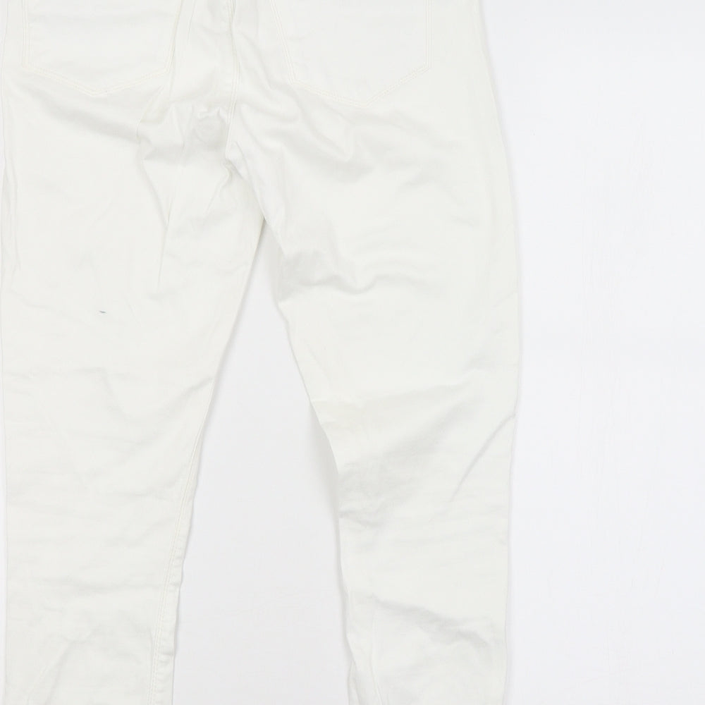 Topshop Womens White   Straight Jeans Size 30 in L30 in