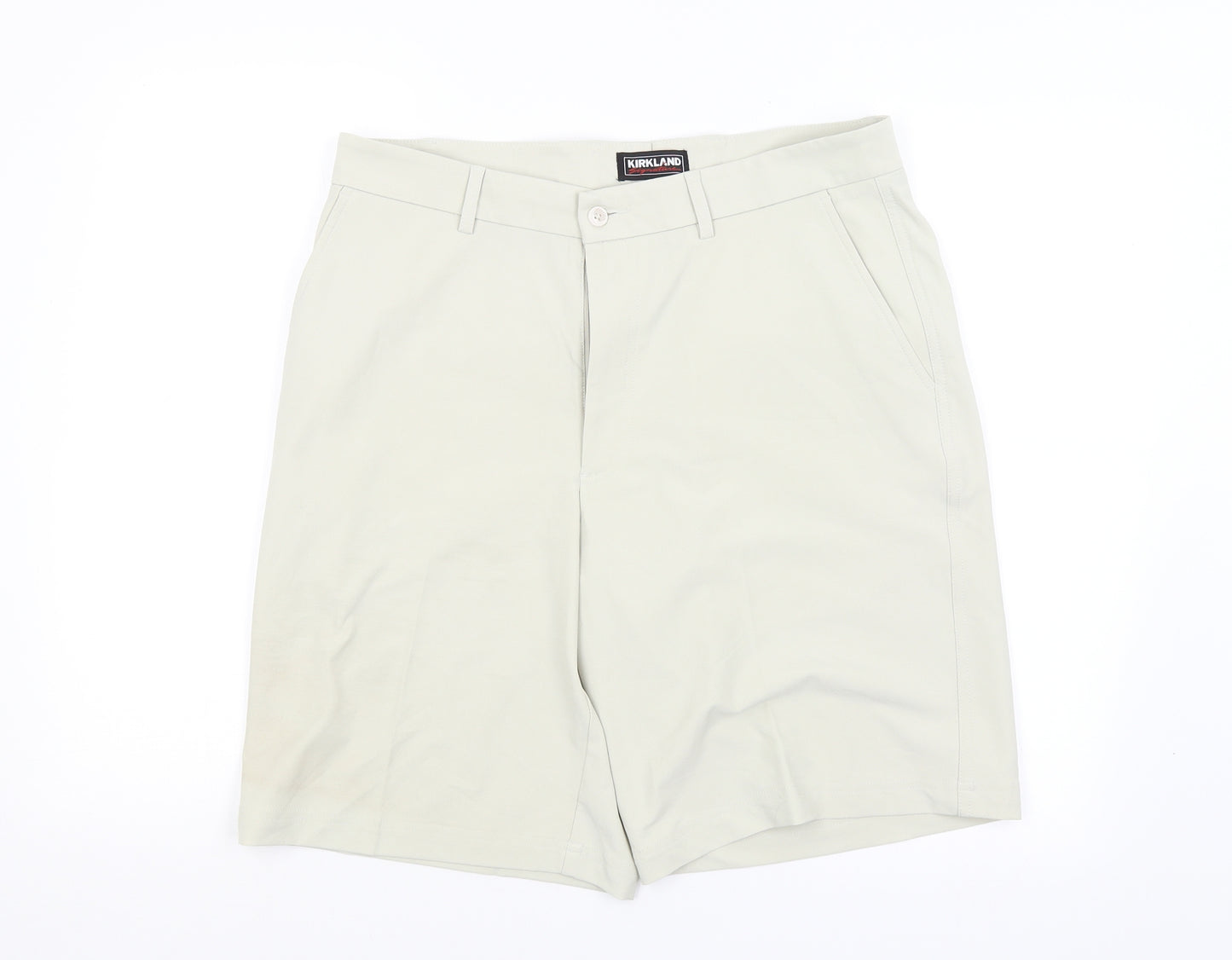 Kirkland Mens Beige   Cargo Shorts Size 34 in