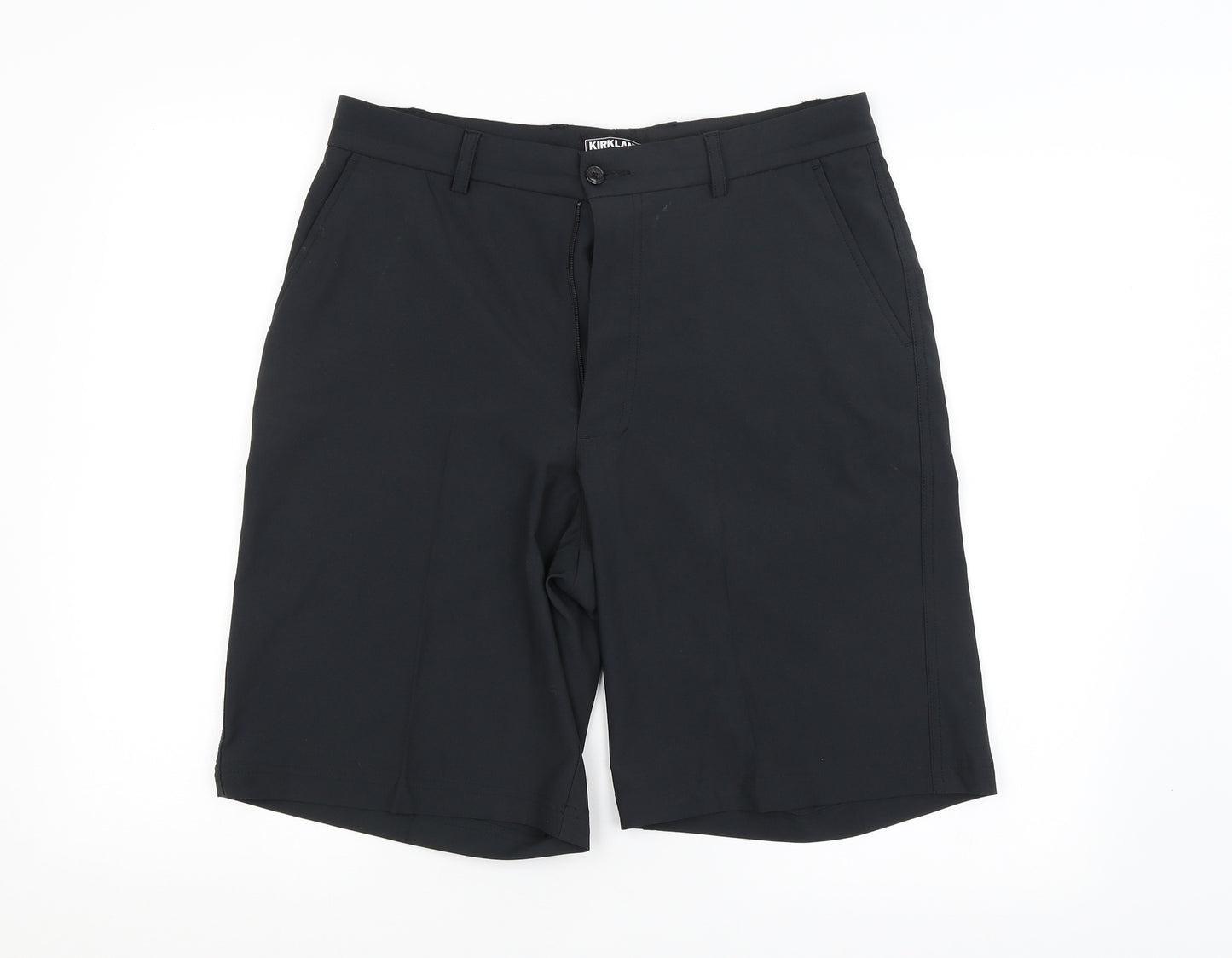 Kirkland Mens Black   Cargo Shorts Size 32 in