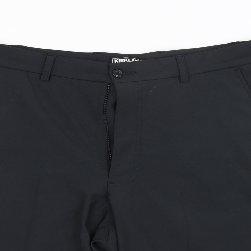Kirkland Mens Black   Cargo Shorts Size 32 in