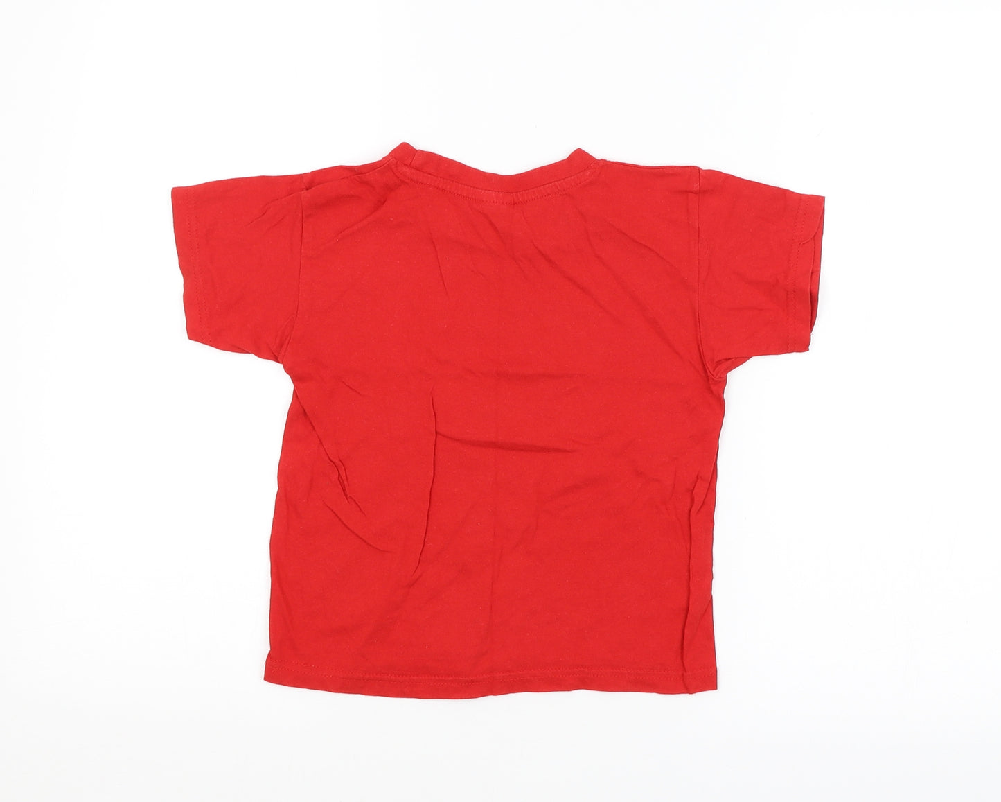 B&C Collection Boys Red   Basic T-Shirt Size 5-6 Years