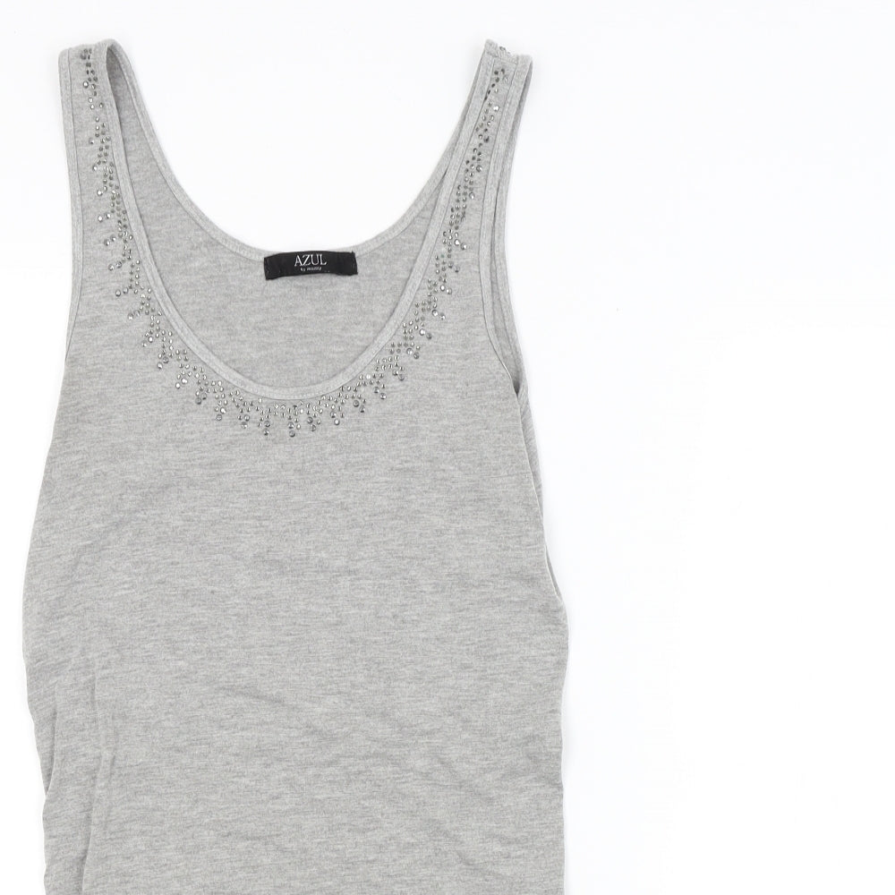 Azul Womens Grey   Basic Tank Size L