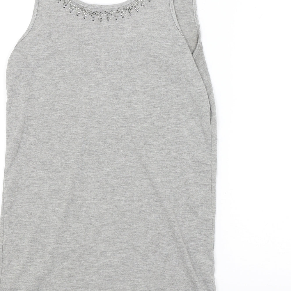 Azul Womens Grey   Basic Tank Size L