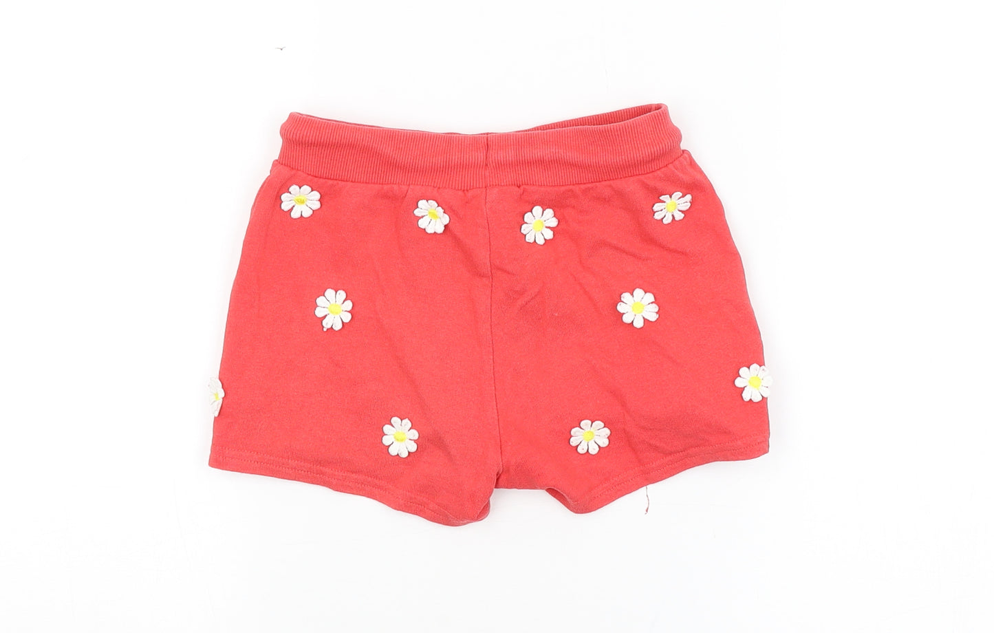 NEXT Girls Red Floral  Hot Pants Shorts Size 7 Years