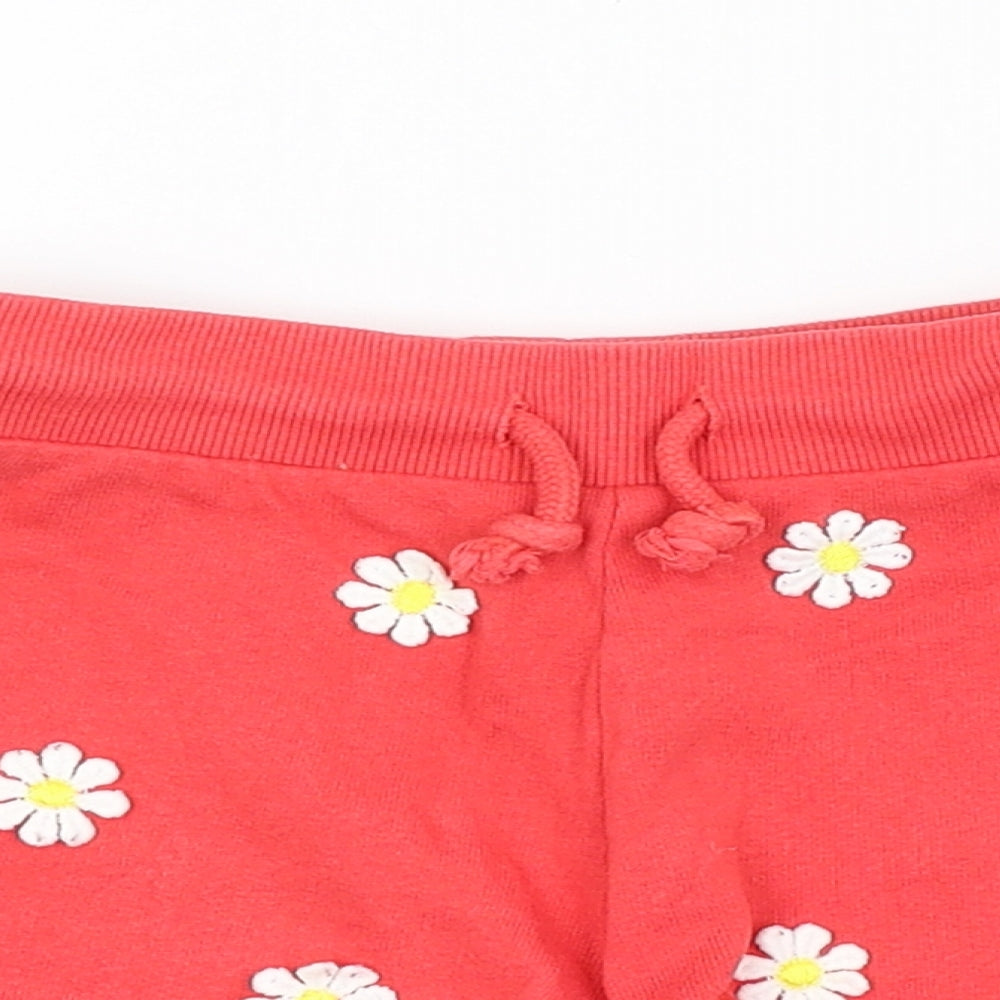 NEXT Girls Red Floral  Hot Pants Shorts Size 7 Years