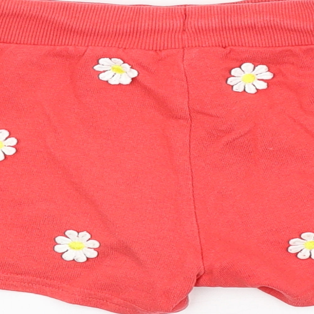 NEXT Girls Red Floral  Hot Pants Shorts Size 7 Years