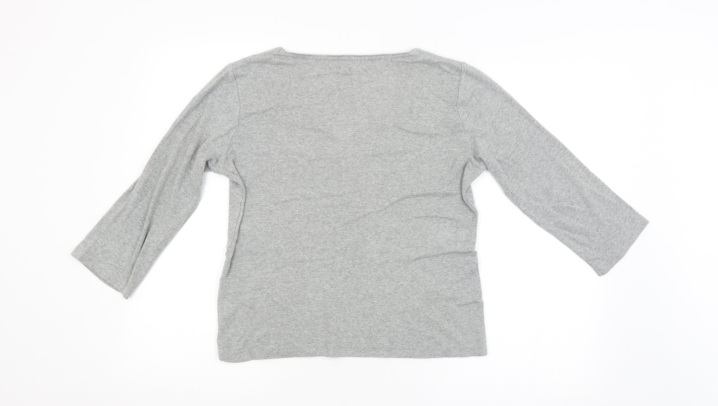 Maine Womens Grey   Pullover Jumper Size 12