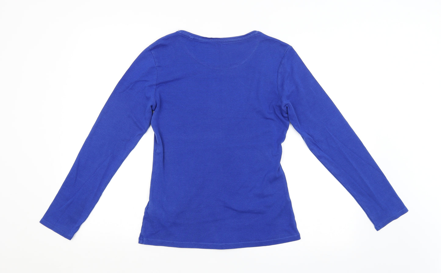 M&S Womens Blue   Basic T-Shirt Size 12
