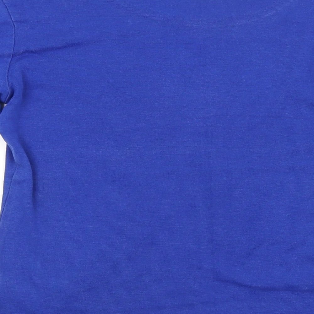 M&S Womens Blue   Basic T-Shirt Size 12